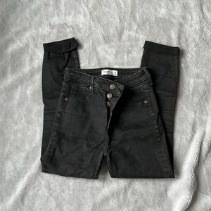 Abercrombie & Fitch Super Skinny High Rise Ankle Jeans